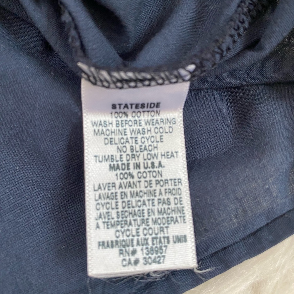 STATESIDE Dark Blue Women's Button-Down Shirt - Picture 6 of 6